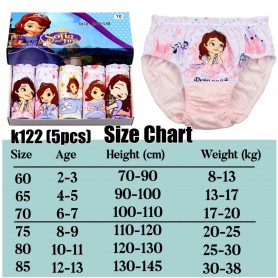 Kids Cotton  Panties Boxer  k122  (5pcs)